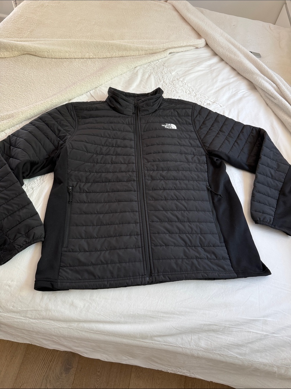 The North Face Black Quilted Hybrid Jacket